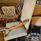 Walnut renaissance style armchair