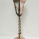 Lampe lanterne laiton et verre début XXème