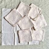 Pink embroidered napkins