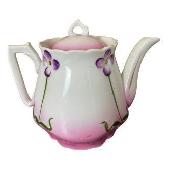 Théière en porcelaine ancienne "art nouveau"
