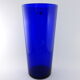 Czech cobalt blue parquet vase 1950-1960