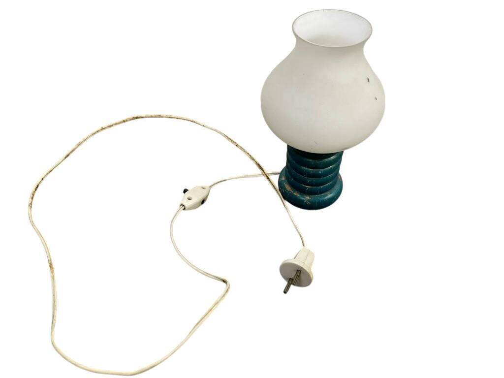 Vintage blue table lamp / small lamp