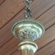 Brass chandelier with 5 branches