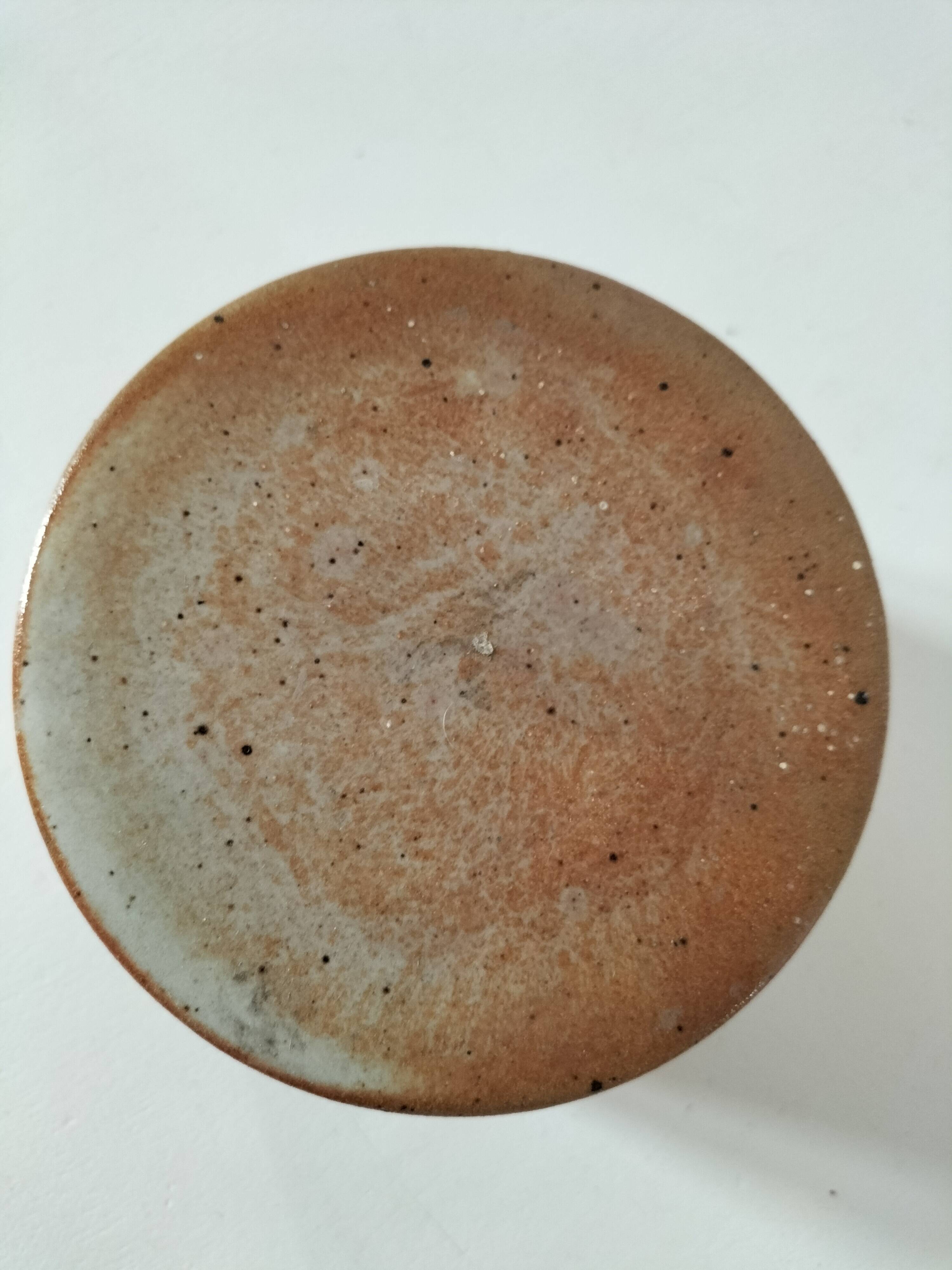 Antique water butter dish in stoneware – Handmade ceramics