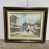 Painting on canvas signed Burnett