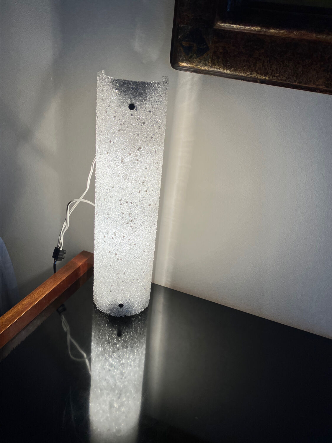 Vintage perspex wall lights