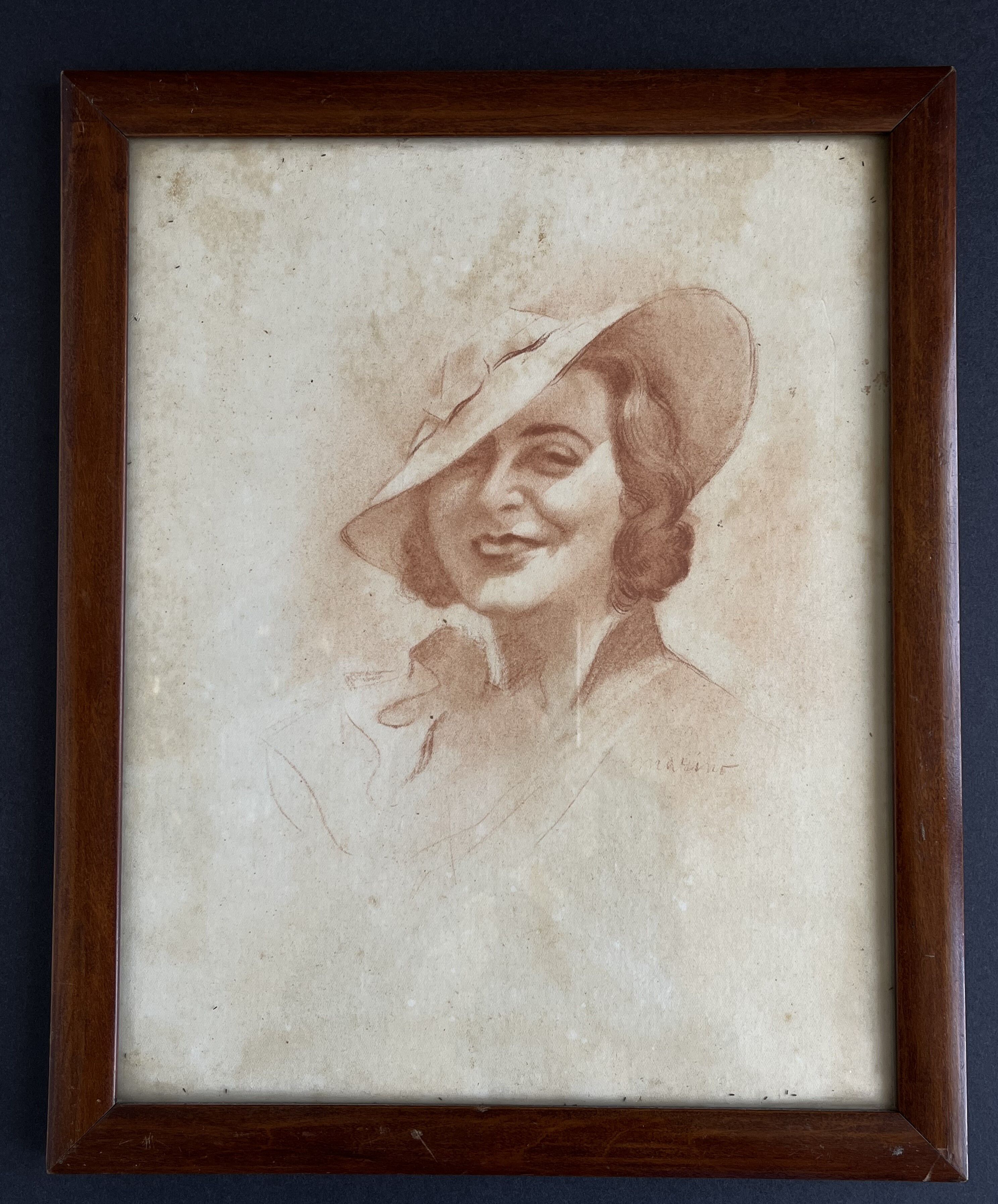 Portrait de femme au chapeau