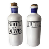 Biot earthenware oil bottle