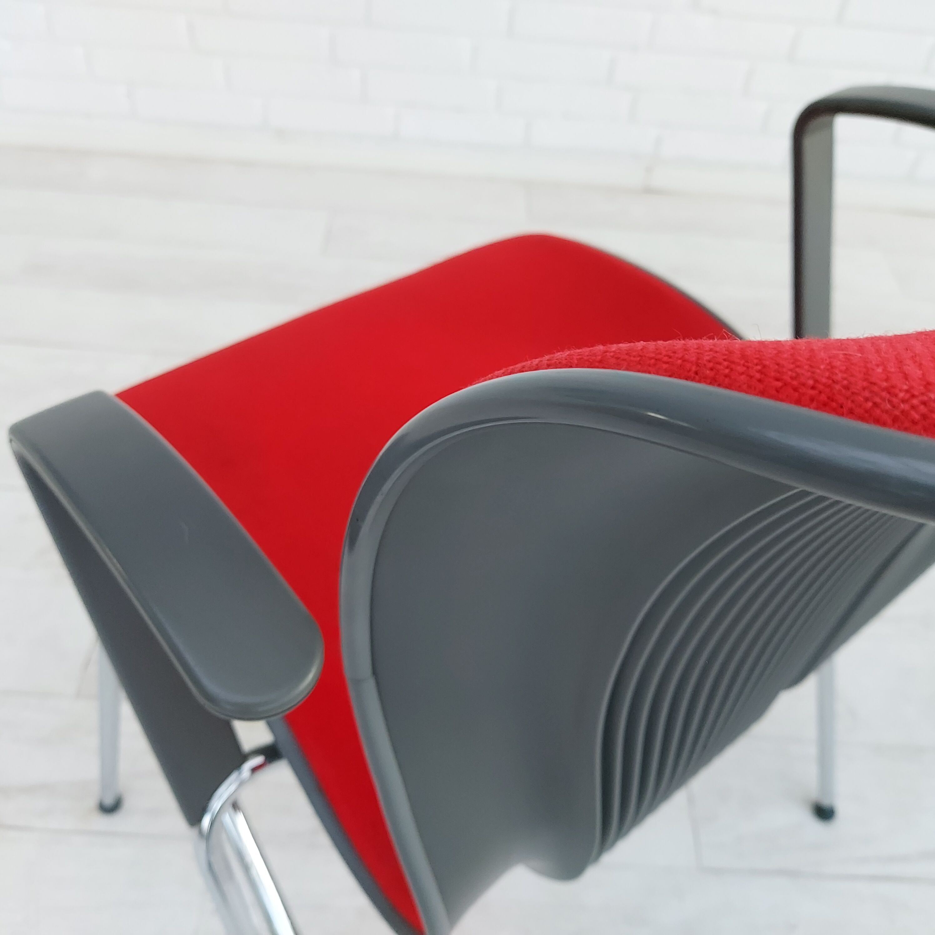 90s, Danish design by Alfred Homann, set of six "Ensemble" chairs, original condition