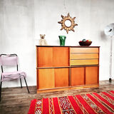 Library cabinet showcase modular shelf Oscar by Didier ROZAFFY