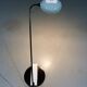 Italian desk lamp in white & black, 1980’s