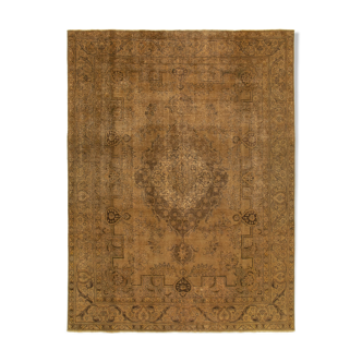 Tapis de laine jaune persan surteint 293 cm x 380 cm