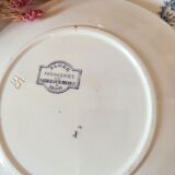 Digoin & Sarreguemines dessert plate model Algiers