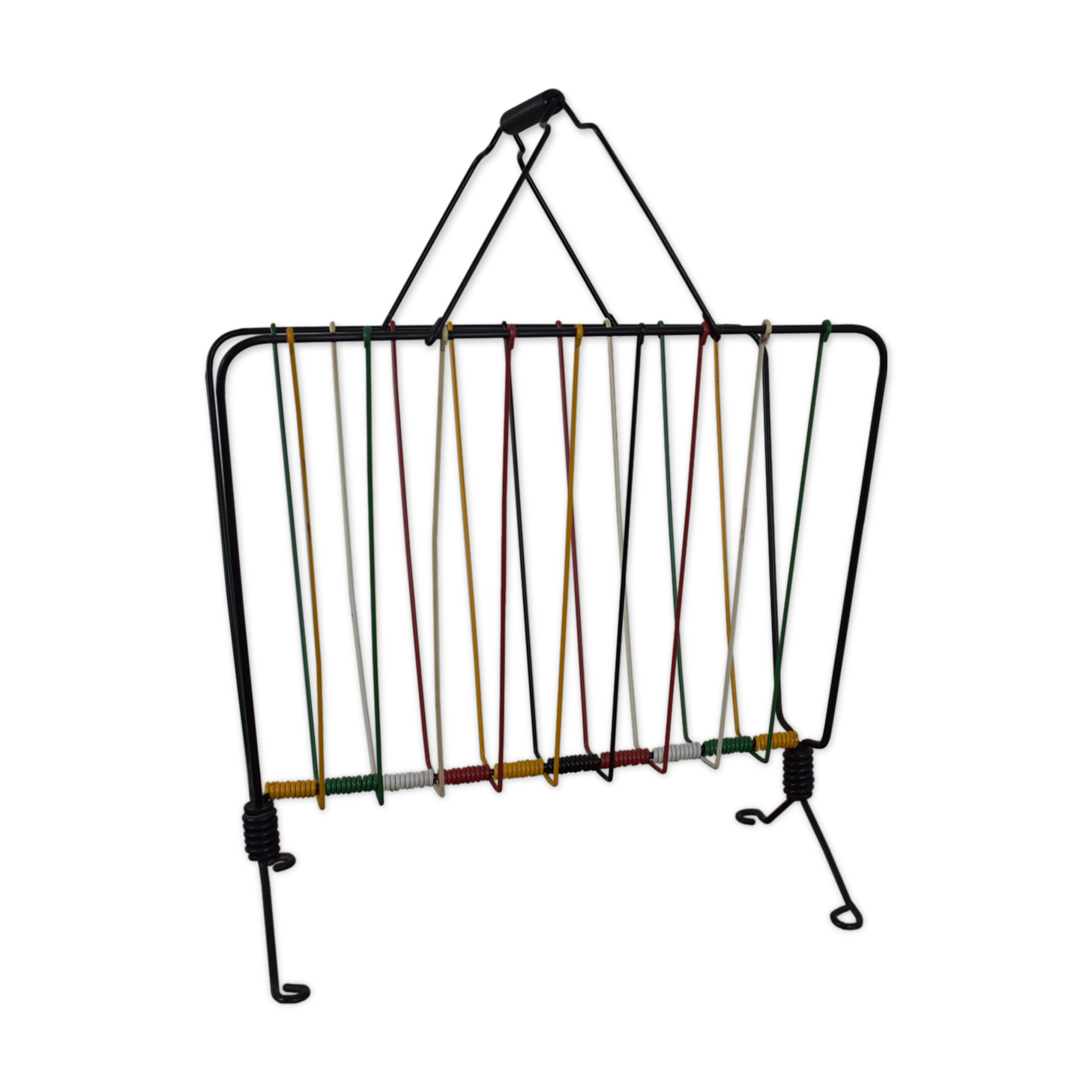 Porte vintage magazines scoubidou N1