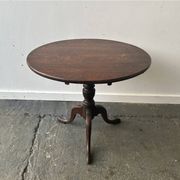 Georgian style antique  oak tilt top tripod occasional side table