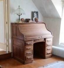 English cylinder desk