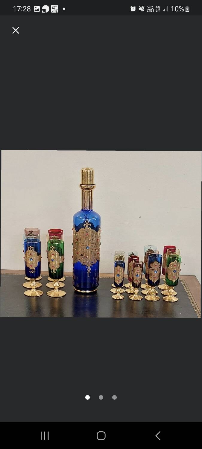 Service En Verre De Murano XXeme