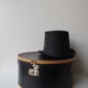 Black Suitcase for hats 60s.