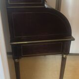 Mahogany plated cylinder desk