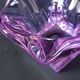 Cendrier en verre de Murano violet 1970