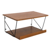 Tablette murale, chevet scandinave en teck, Suède, 1950