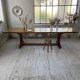 Table en chêne 3m 1950 avec ses allonges