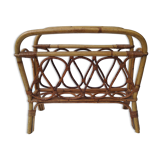 Vintage rattan magazine door
