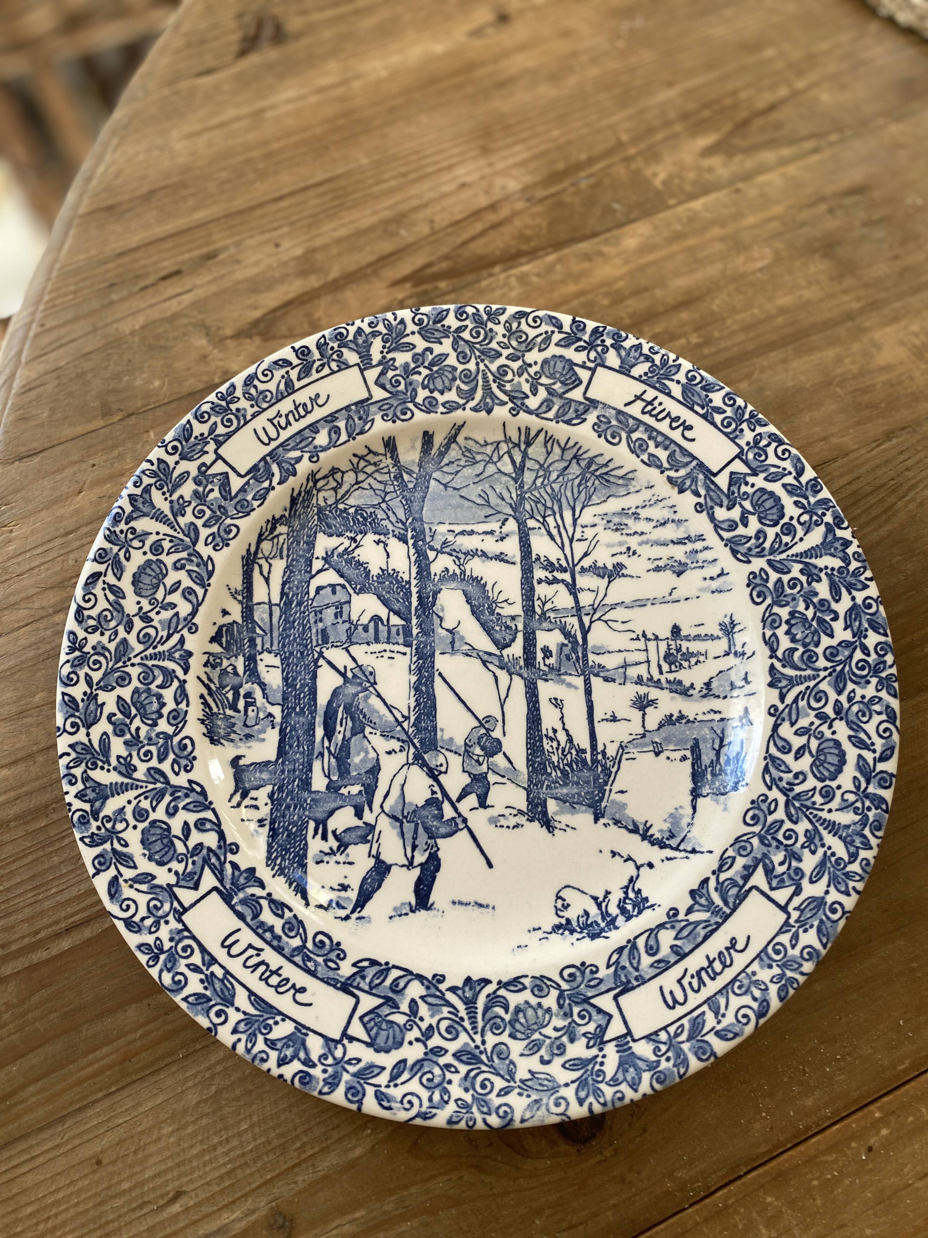 Ironstone dinner plate