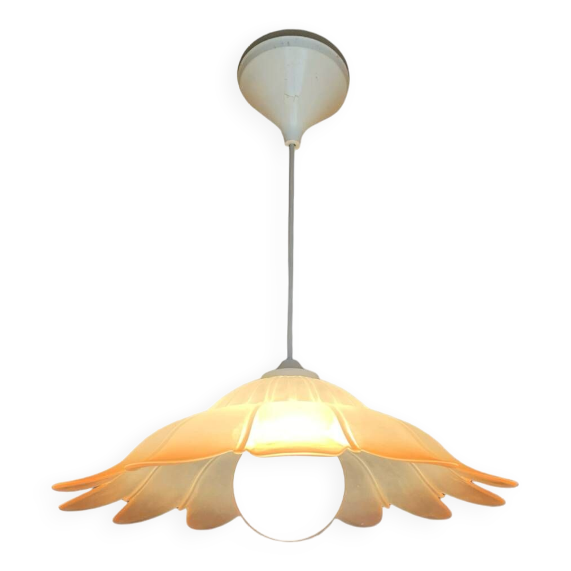 Flower glass chandelier