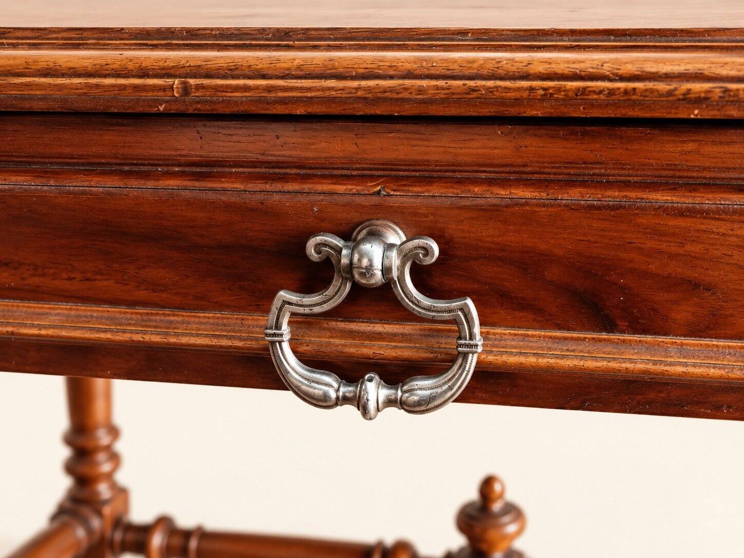 Walnut Desk Louis XIII Style 19th Century