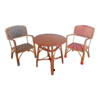 Rattan furniture for dolls