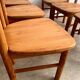 Lot de 6 chaises en pin massif design scandinave Reiner Daumiller vintage années 70