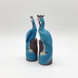 Pair of Chinese "phoenix" fine porcelain, 20th century.