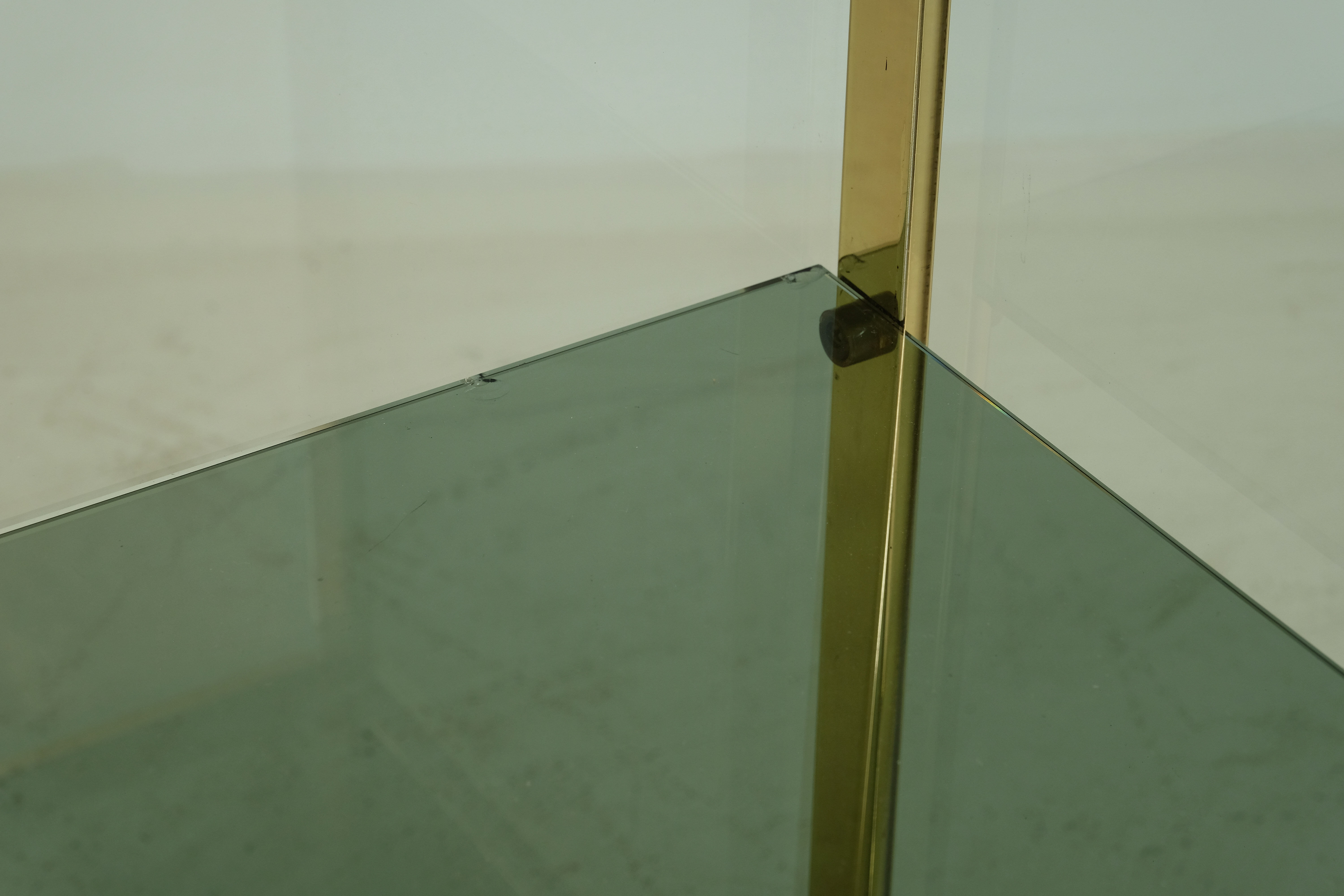 1960's glass and brass library