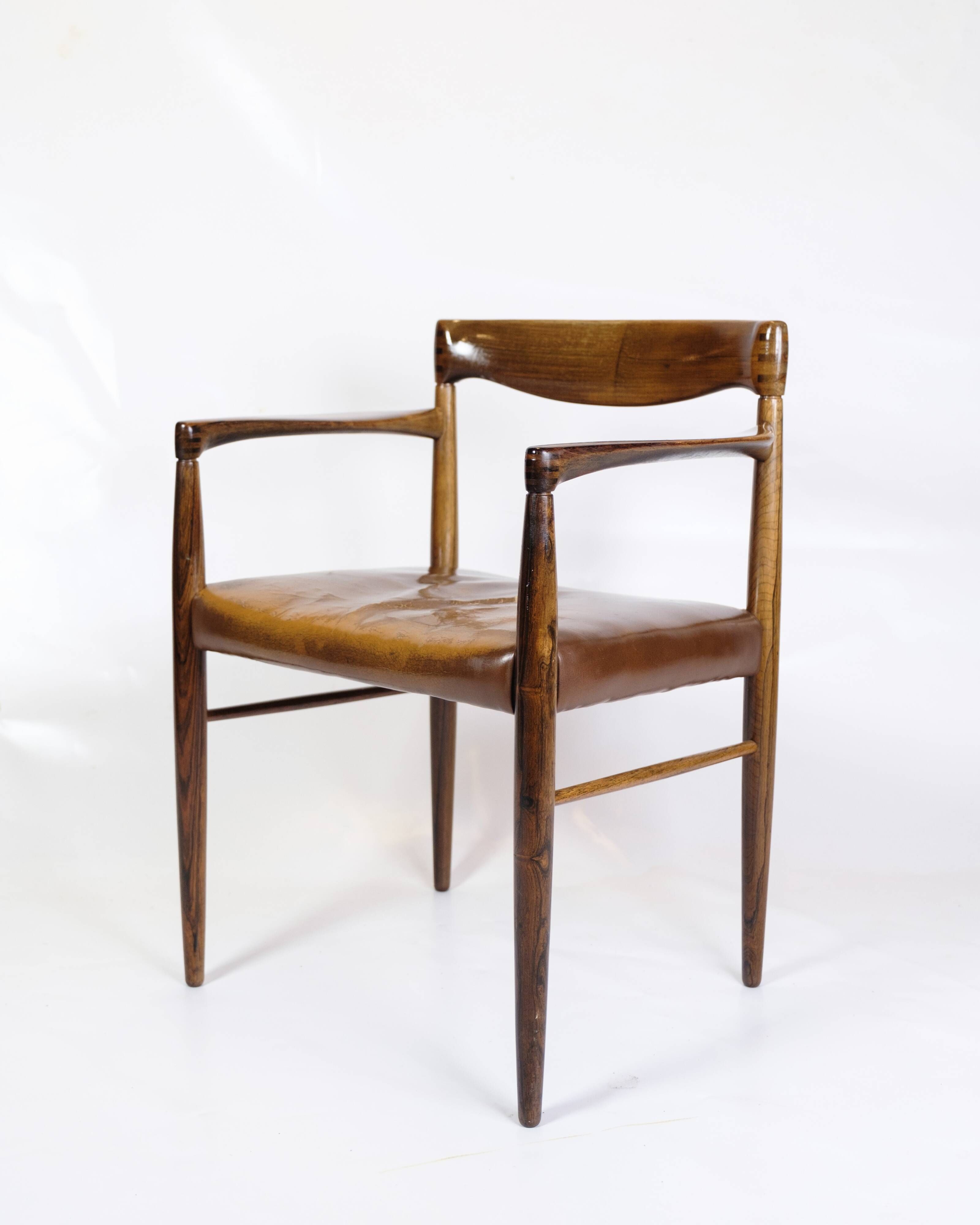 Armchair Made In Rosewood By Henry W. Klein Made By Bramin From 1960s