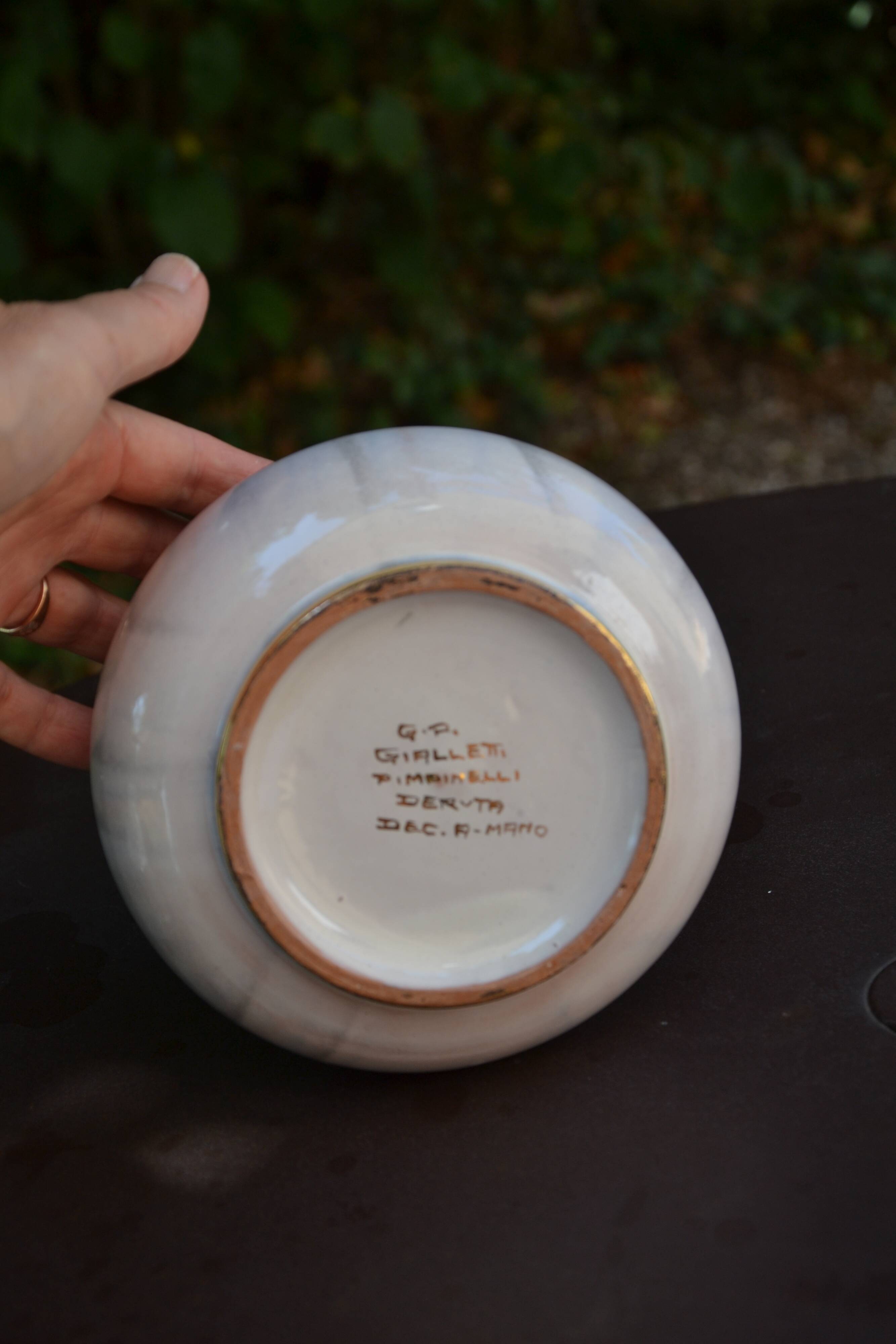 Vase G.P. Gialletti  Pimpimelli céramique lustrée