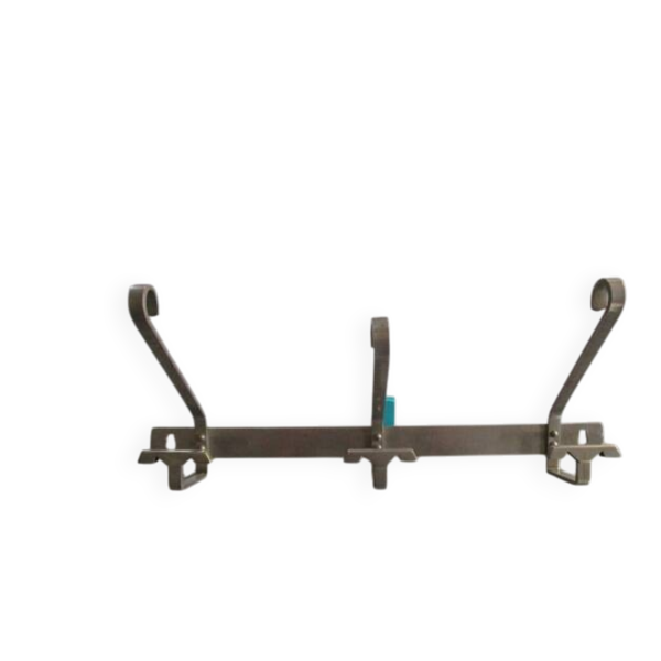 Porte-manteau art deco en métal chromé