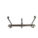 Porte-manteau art deco en métal chromé