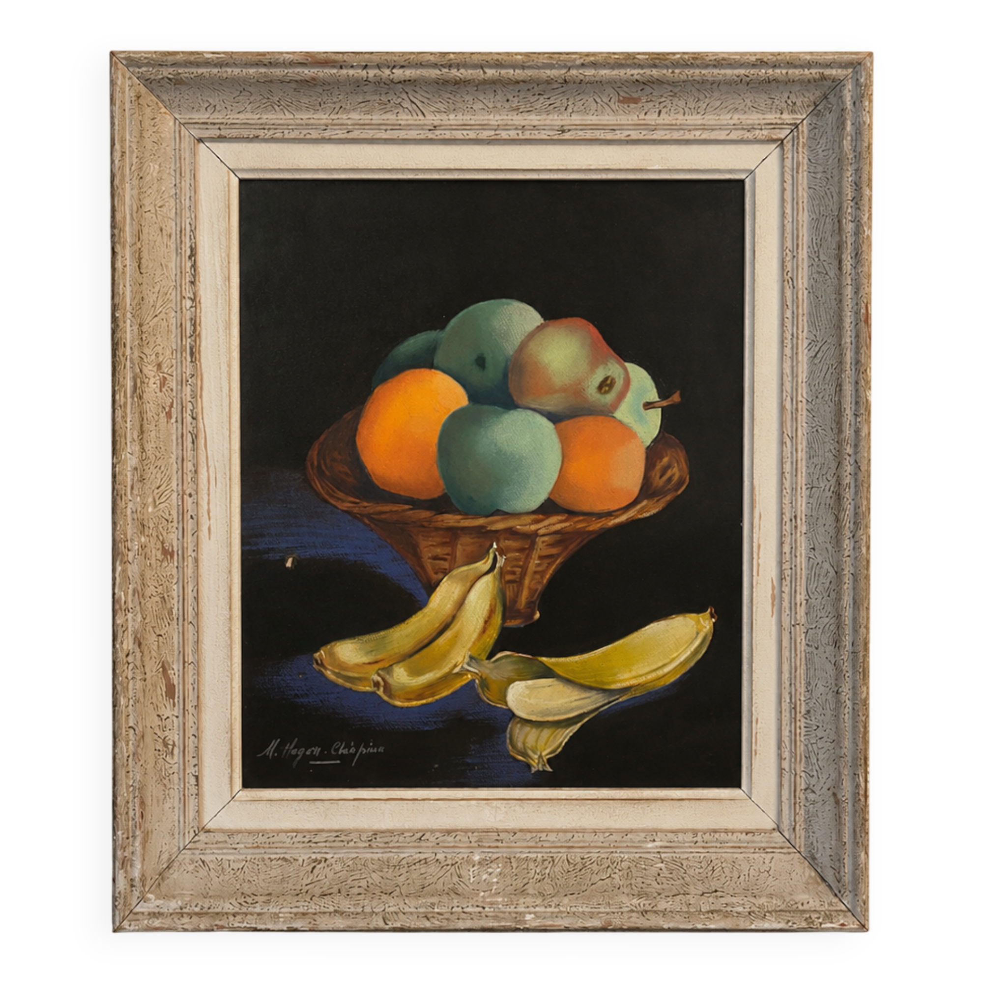 Tableau signé Marcelle Chiapino-Hugon – Nature morte aux fruits
