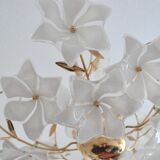 Italian lamp design glass flowers of the 70s