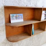 Wooden wall shelf