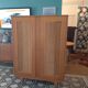 Armoire en bois et rotin vintage