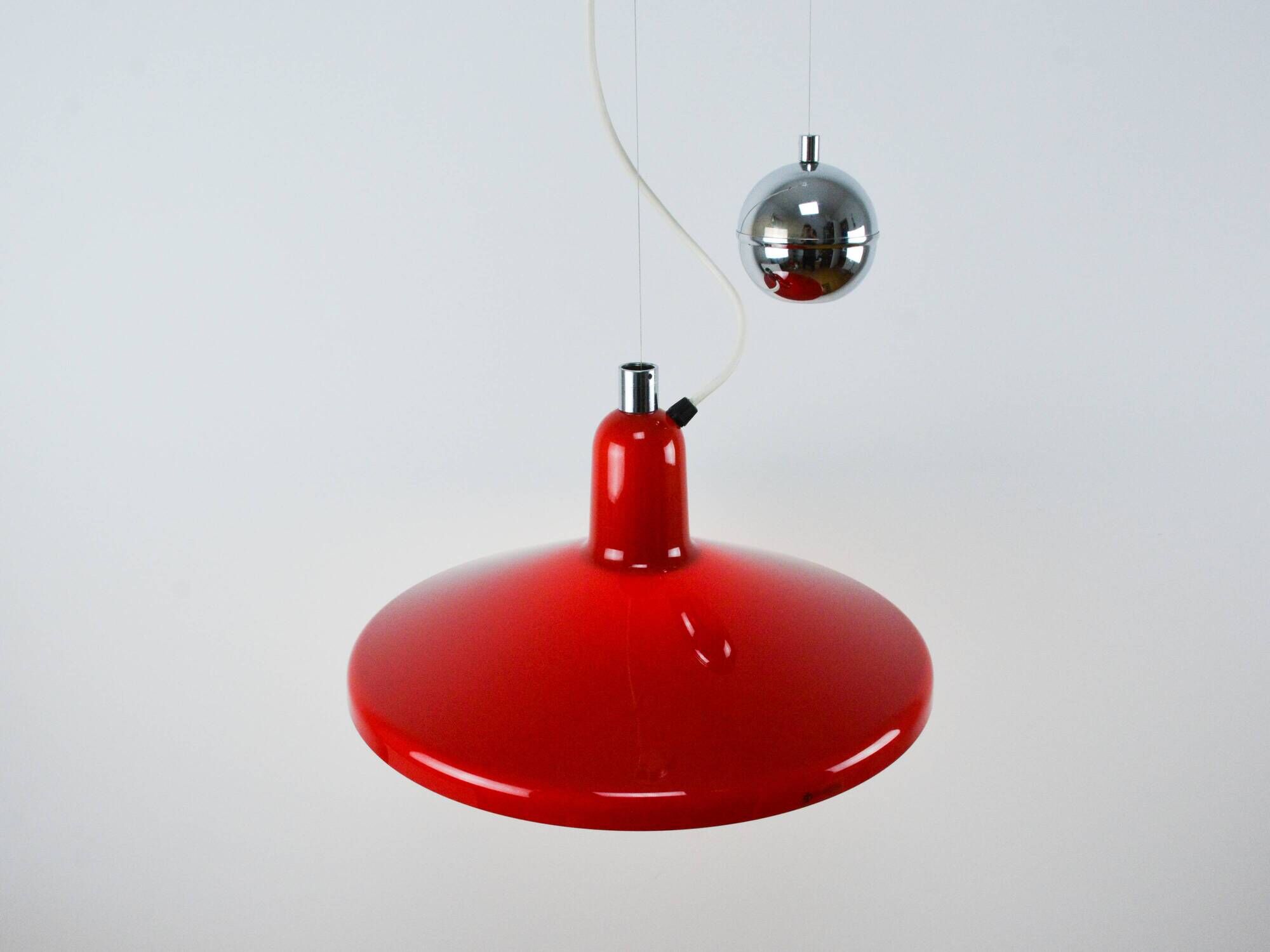 Vintage Red Meblo Manta Pendant Lamp