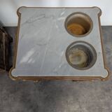 Mahogany refreshment cabinet from the early 19th century.