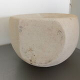 Vintage stone abstract sculpture signed Tajana