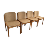 4 vintage Scandinavian style chairs