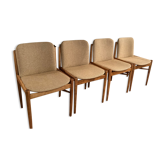 4 chaises vintage style scandinave