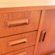 Teak ring buffet in vintage retro style from the 60s-70s.