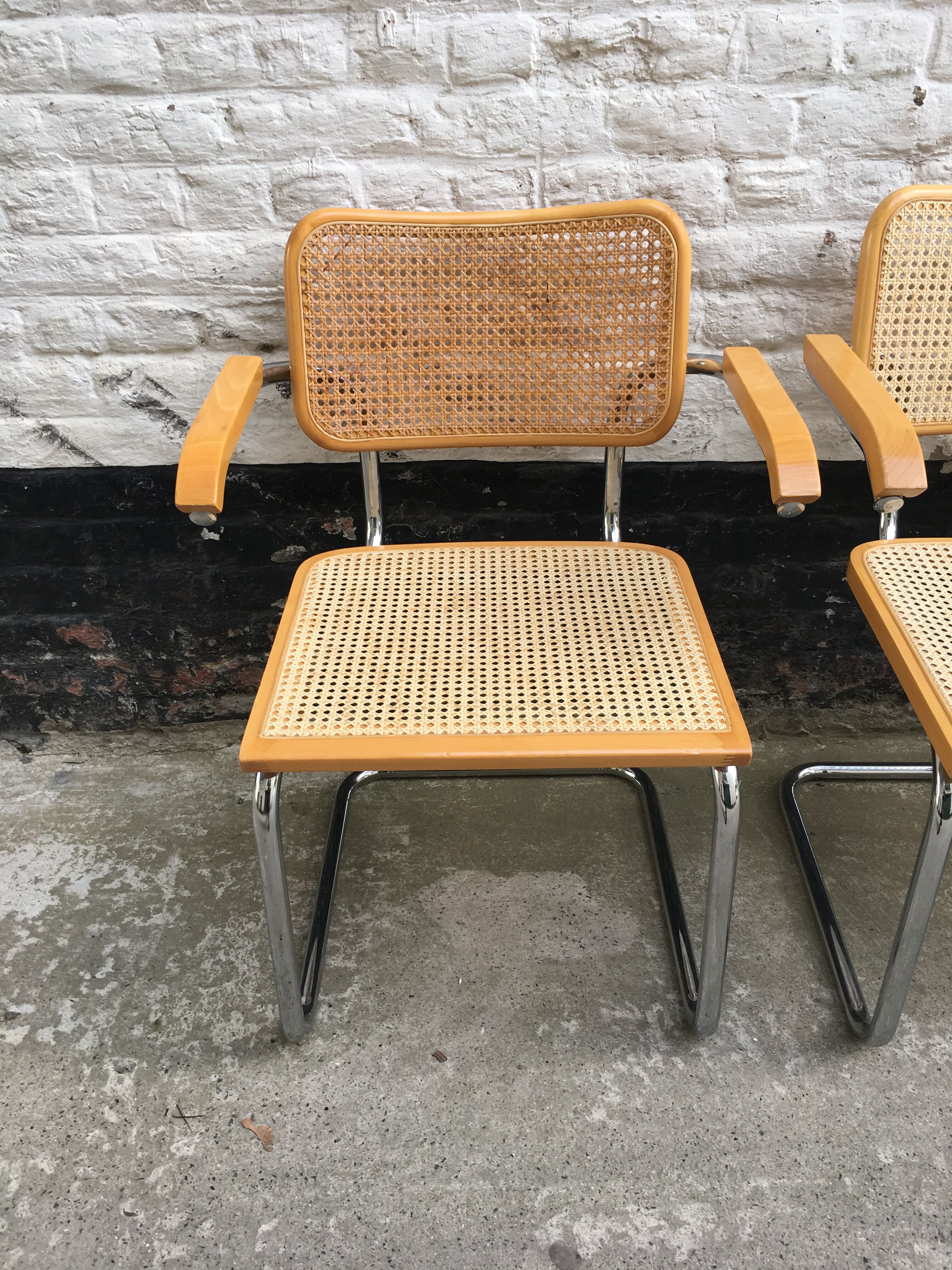 9 chairs model B64 design by Marcel Breuer