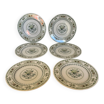 Six Royal Doulton cheese or Provençal bread plates